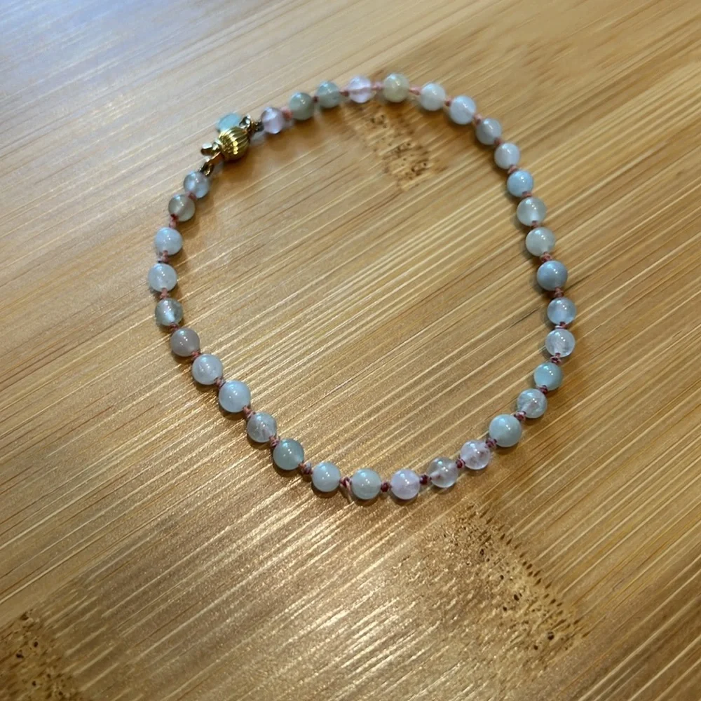 EUC Beatrice Valenzuela Morganite Bracelet 8” - Picture 4 of 7